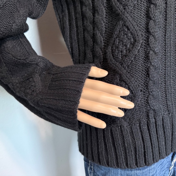 ST. JOHN'S BAY Black Button-Up Sweater NWT (Size Large) - Picture 5 of 16